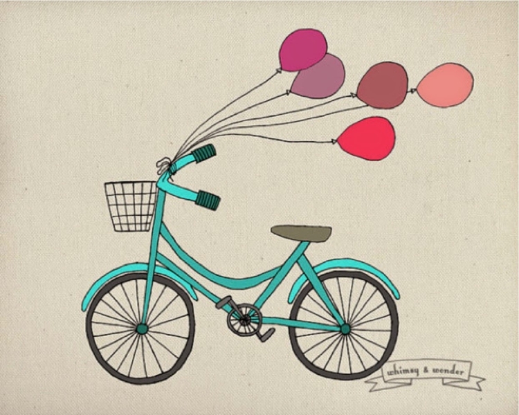 Велосипед рисунок простой