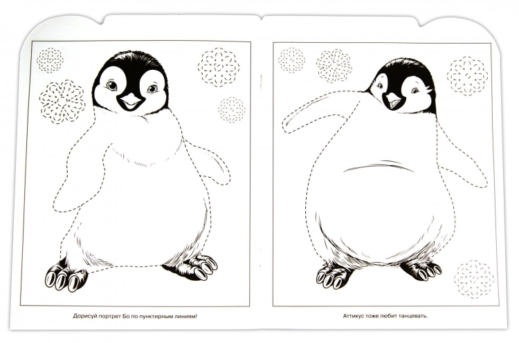 Рисунки пингвина карандашом для детей (34 фото)