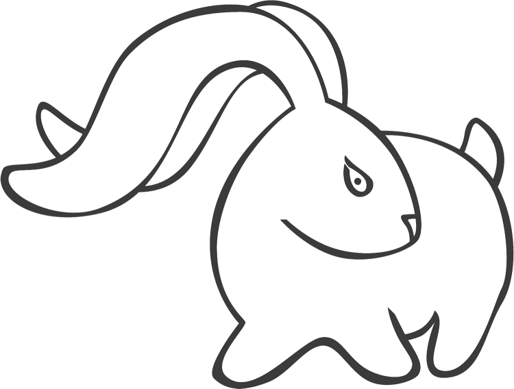 Баффи кролик раскраска