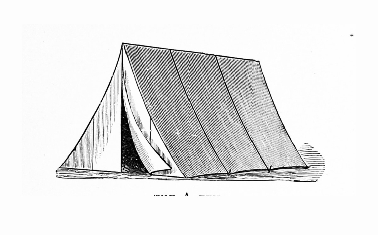 Палатка рисунок карандашом