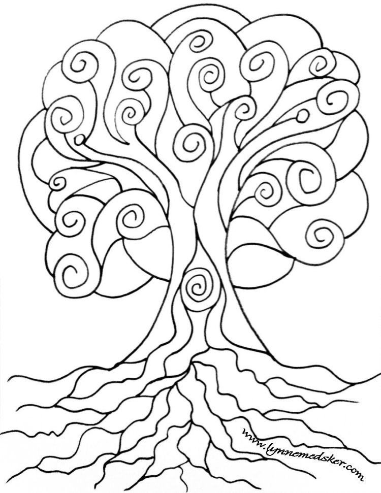 Раскраска для взрослых Дерево жизни (KH5053) Идейка