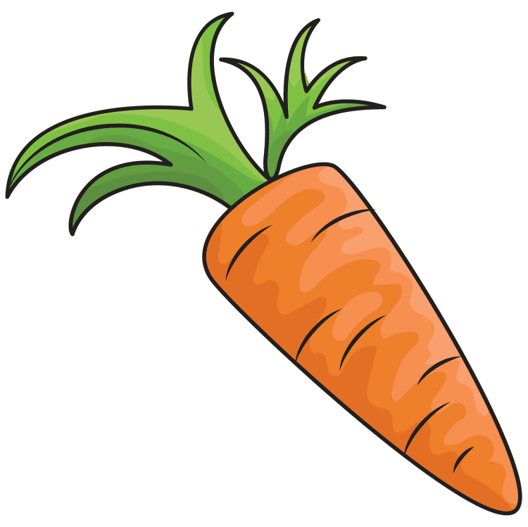 Детский рисунок морковь