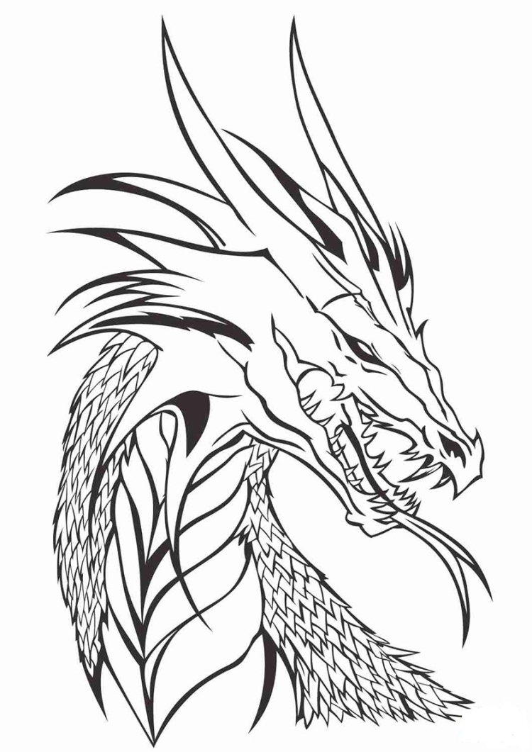 Простые рисунки дракона