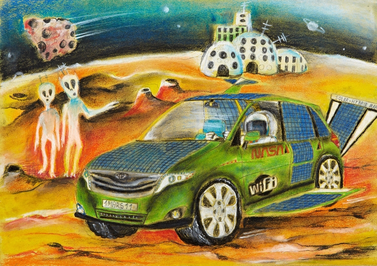 Автомобиль мечты рисунок