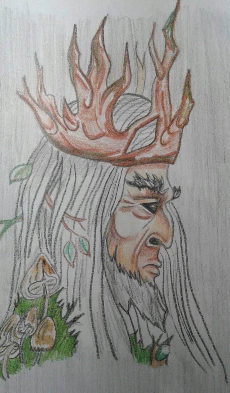 Лесной царь рисунок