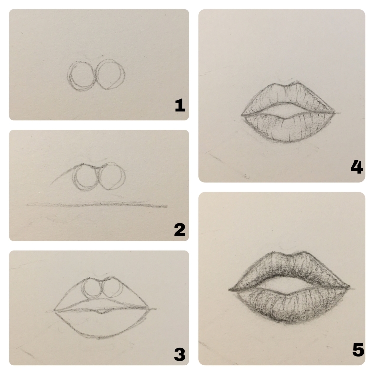 Рисунок простой губы
