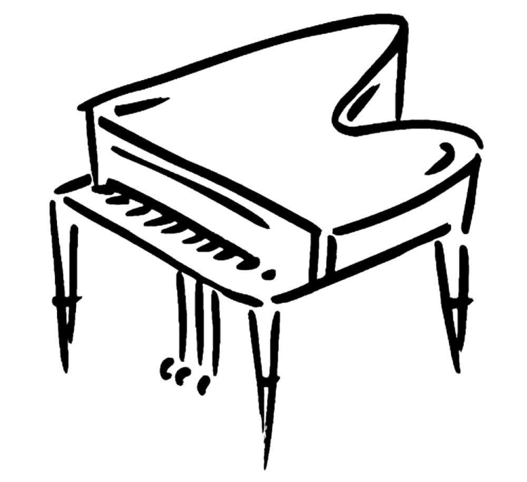 Детский рисунок пианино